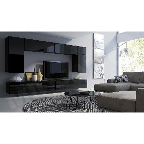 Mobilier living XIII Badiani (negru + Negru lucios)