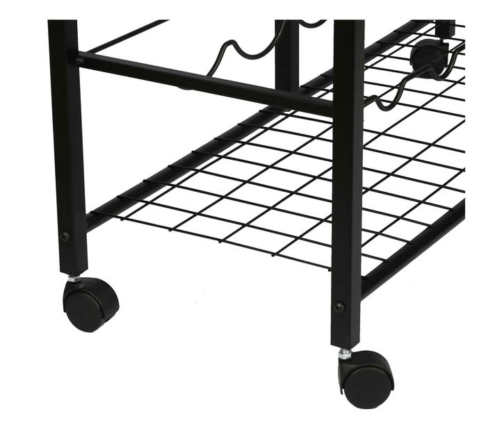 Servírovací stolík Bemanu (borovica atlantická + čierna)