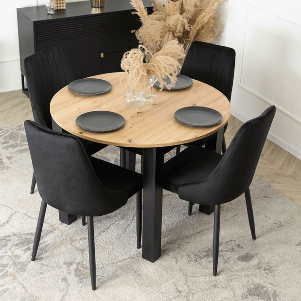 Scaun sufragerie Boquete (negru) 