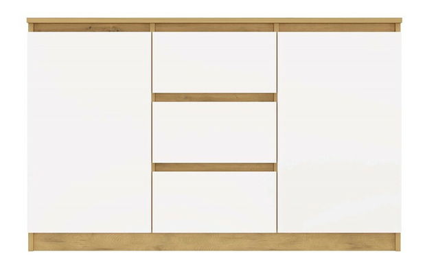 Komoda Musecalo 11 (dub artisan + biela)