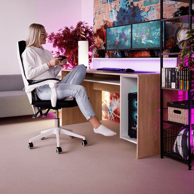 Fotoliu birou Yuky (negru)