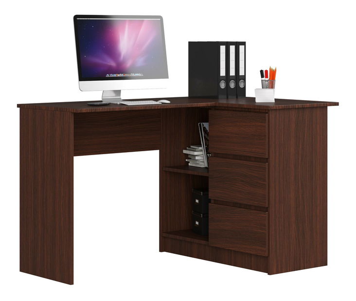 Rohový PC stolík Bodhi (wenge) (P)