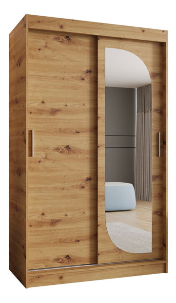 Dulap de haine 120 cm Lulu (Stejar artisan)