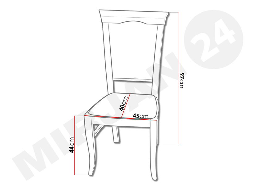 Blagovaonska stolica Jeremias JK13 (bijela + siva)