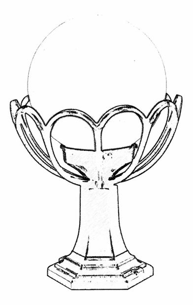 Kültéri fali lámpa Aziz (fekete + fehér)