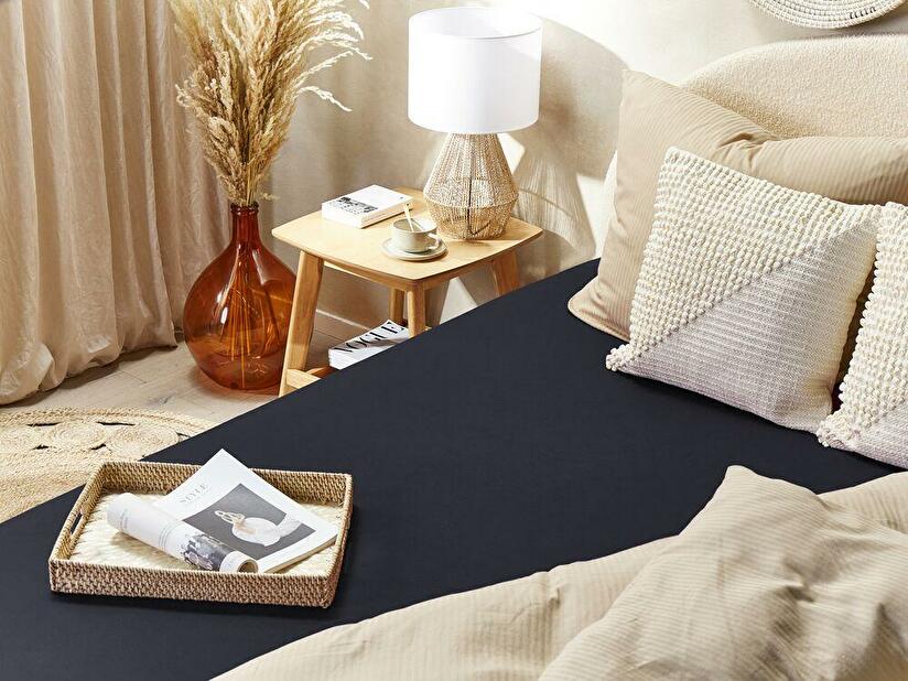 Plahta za krevet 140 x 200 cm Januba (crna)