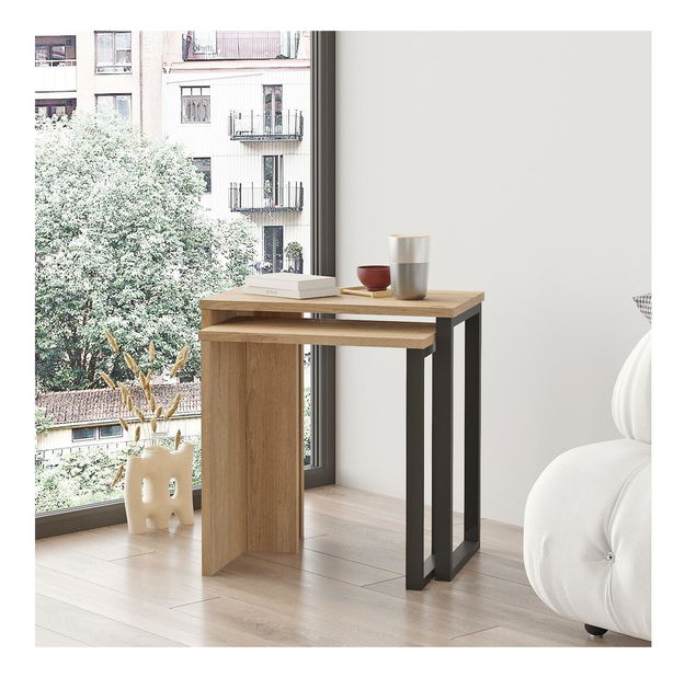 Set stolića za kavu (2 kom.) Nimelo 3 (orah)