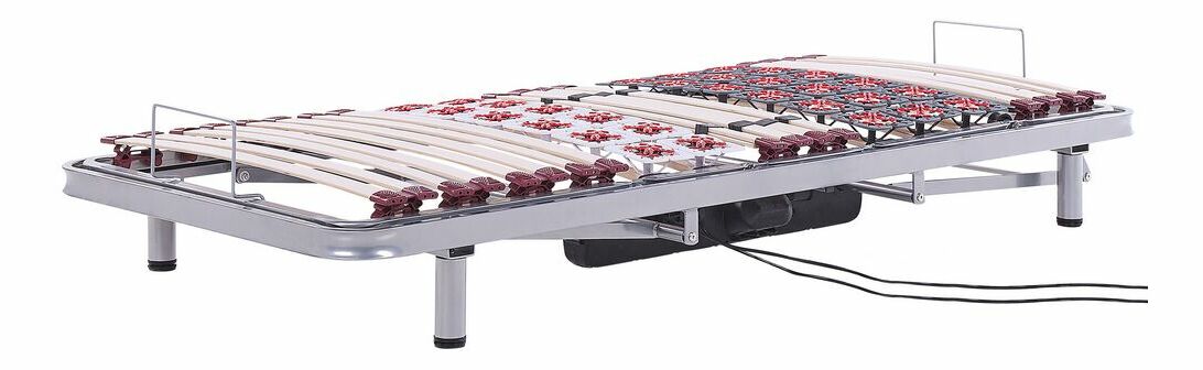 Lamelový rošt 200x90 cm Muun (sivá) (elektrický)