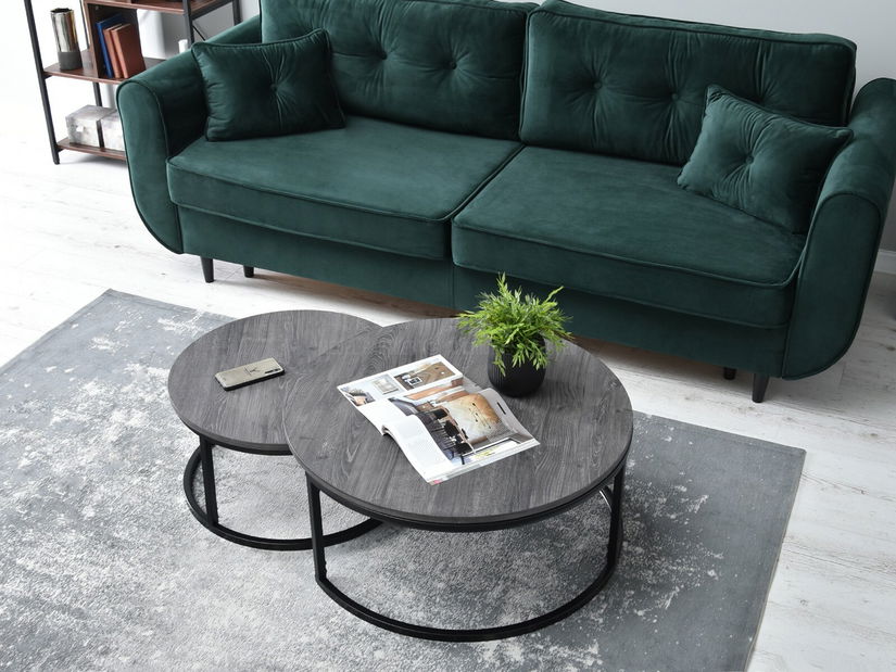 Konferenčný stolík Kolja Zest Xl (sivá + čierna)