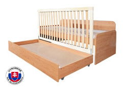 Rozkladacia posteľ 90 cm Nika Plus 2 (s molitanovými matracmi)