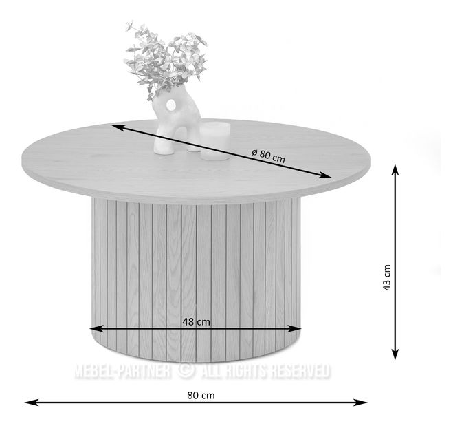 Konferenčný stolík Arvit 80 (dub)