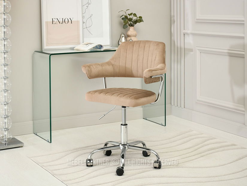 Scaun Merylyn (bej + crom)