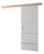 Uși culisante 90 cm Sharlene IV (alb mat + stejar sonoma + auriu)