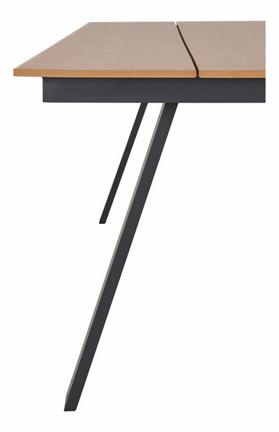 Záhradný stôl Tnaveria (prírodná + čierna)