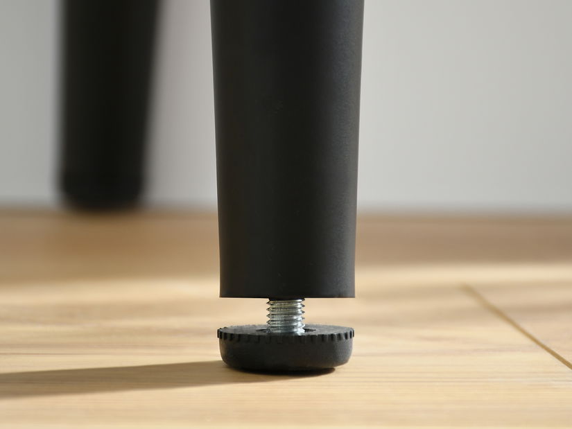 Konzolový stolík Mukusiz (dub + čierna)