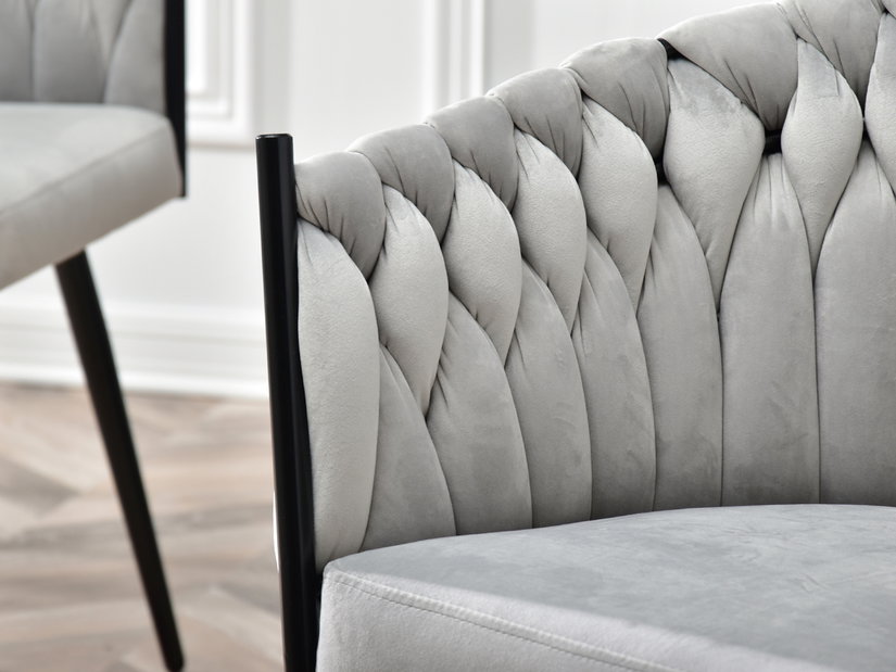 Jedálenská stolička Radio (sivá + čierna)