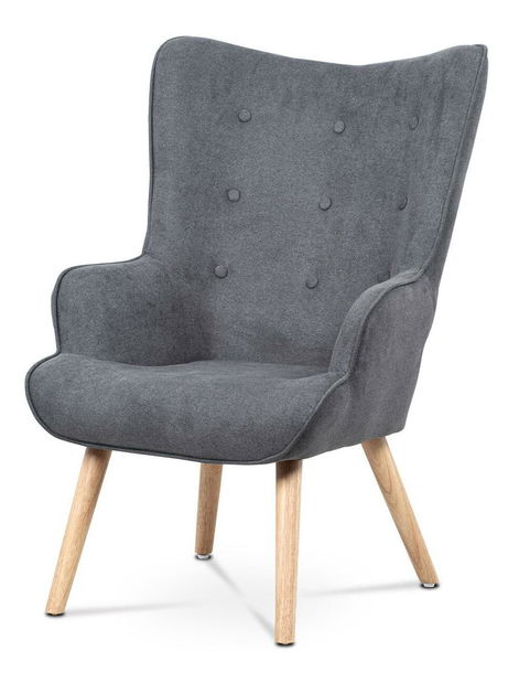 Fotoliu cu suport picioare Avanzabamos (gri)