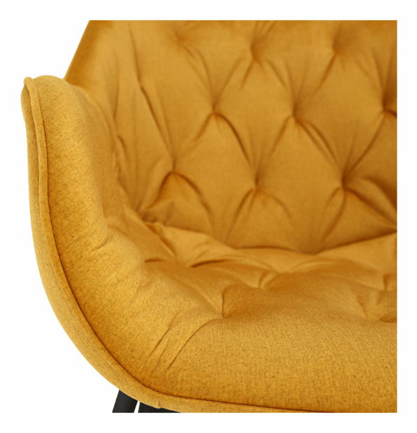 Fotoliu de design Feddy (galben)