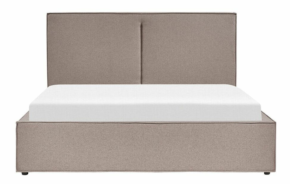 Manželská posteľ 160 cm Moiza (tmavosivá) (s roštom) (s úl. priestorom)