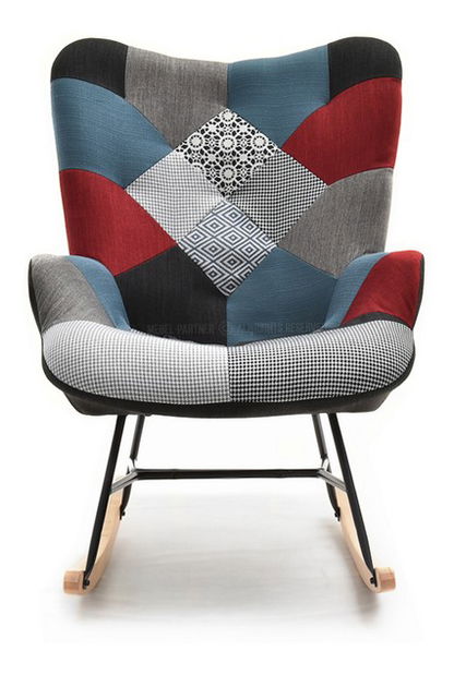 Fotoliu Sibyla (patchwork + fag alb)