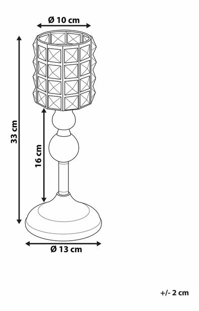 Svietnik AVARO (strieborná)