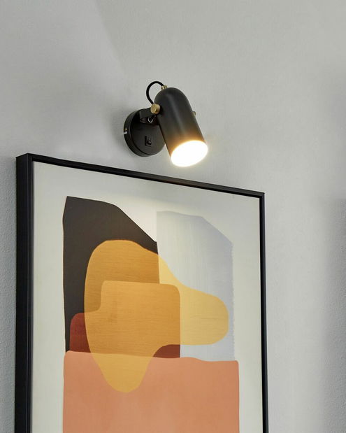 Set 2 ks nástenných svietidiel Tullius (čierna) 