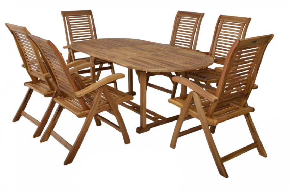 Mobilier de grădină Camelia set 1+6 (acacia)