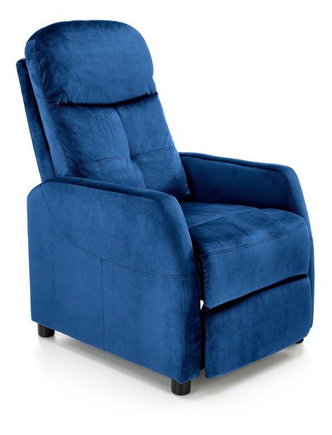Relaxačné kreslo Fallon (tmavomodrá)
