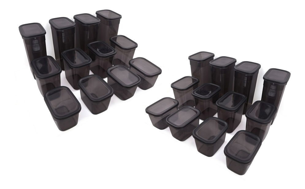 Set recipiente alimente (24 buc.) Benny 24 (antracit)