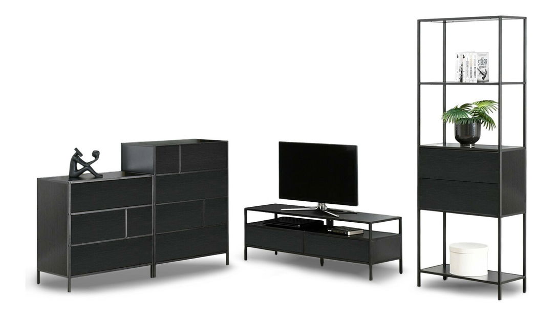 Set za dnevni boravak Sumarisimo 1 (crna)