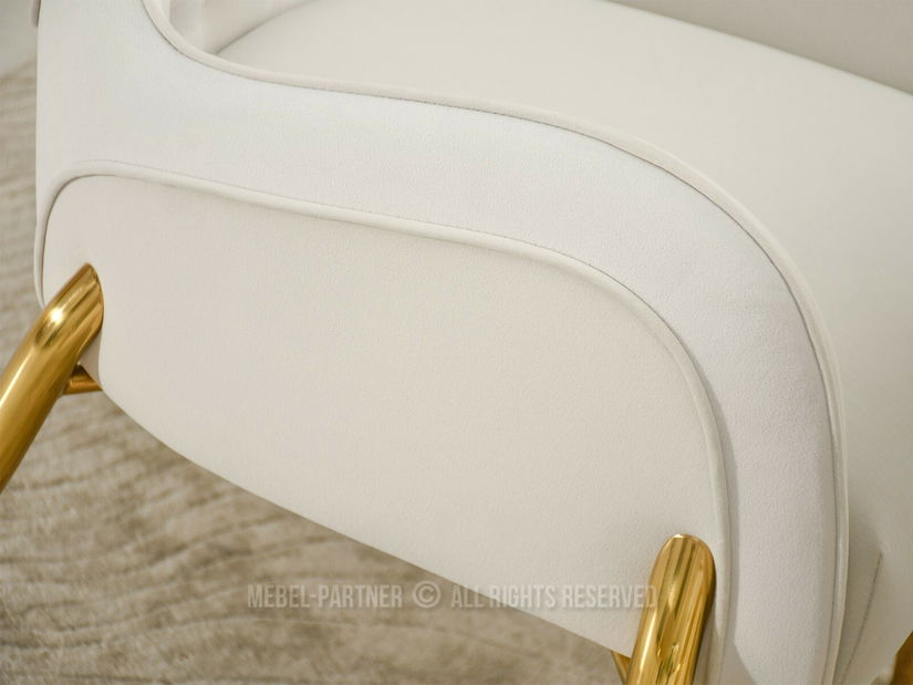 Scaun sufragerie Multe (crem + auriu)