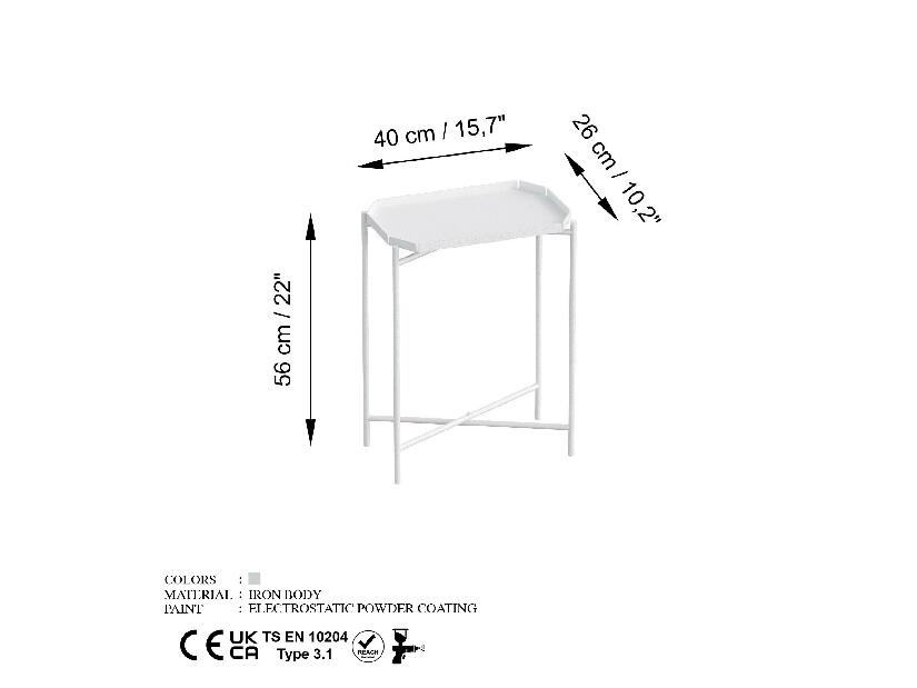 Konferenčný stolík Museli 9 (biela) 