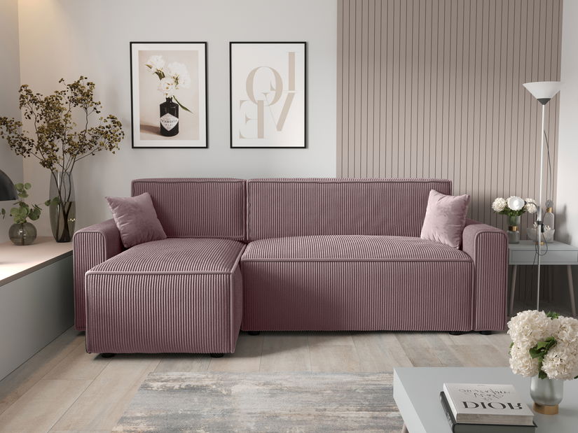 Kutna garnitura Mirage Bis Sed (puder ružičasta) (L)