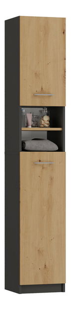 Kúpeľňová skrinka Maestra 5 (antracit + dub artisan)