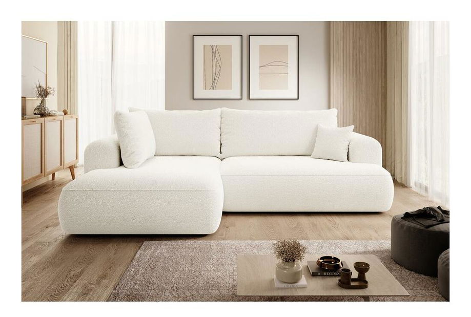 Kutna garnitura Olivo II (L) (krem + crna)