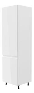 Dulap de bucătărie pentru alimente D60R Aurellia (alb + alb lucios) (S)