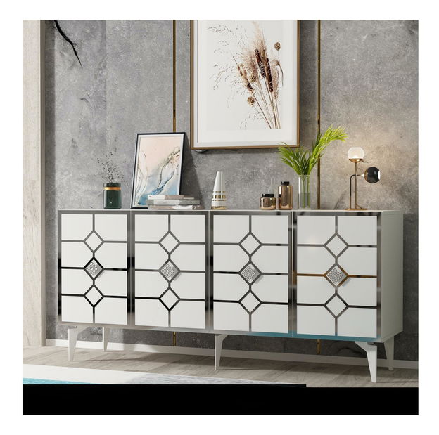 Skrinka Pivuti (biela + strieborná) 