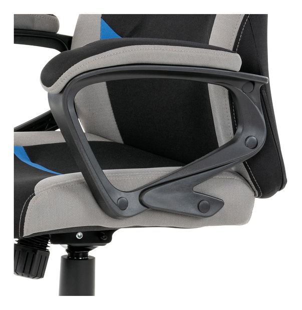 Gamer szék/fotel Leira-L611-BLUE (fekete + szürke + kék)