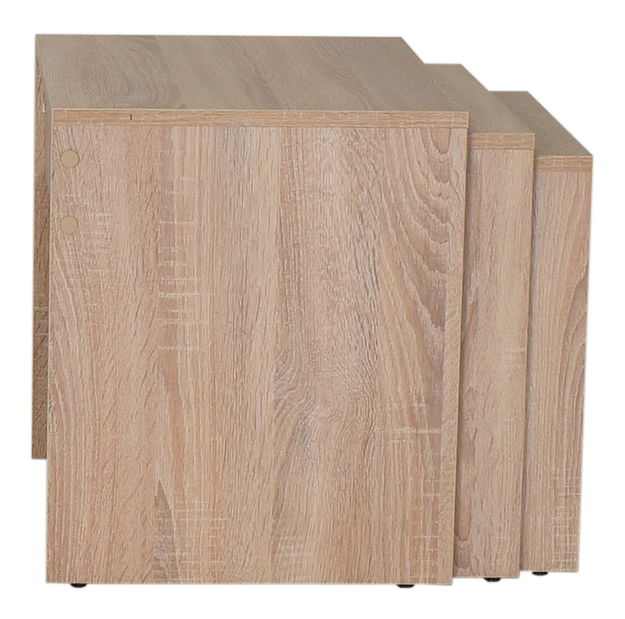 Set 3buc. măsuțe cafea Losuku 2 (stejar sonoma) 