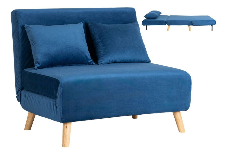 Fotoliu extensibil Motecacleta 2 (albastru marin) 