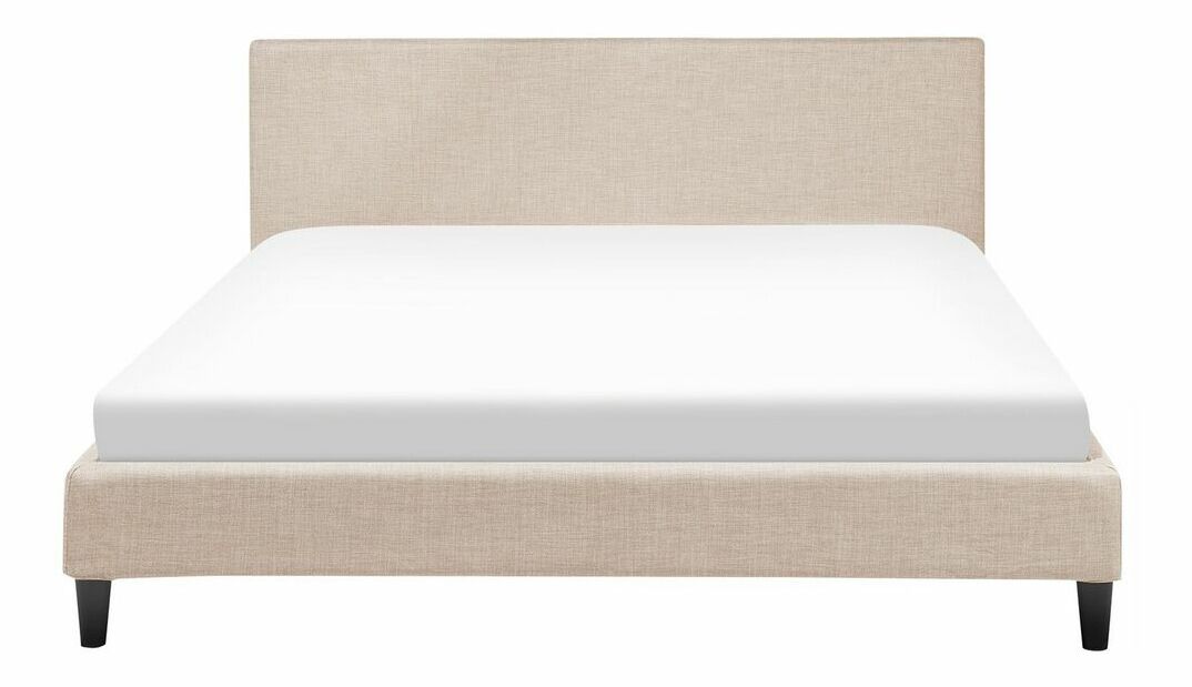 Bračni krevet 160 cm FUTTI (s podnicom) (bež)