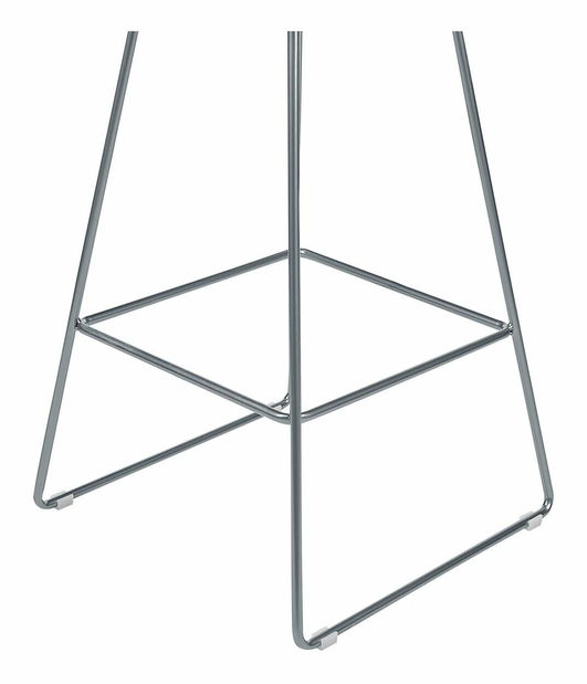 Set 2 ks barových stoličiek Bethel (strieborná)