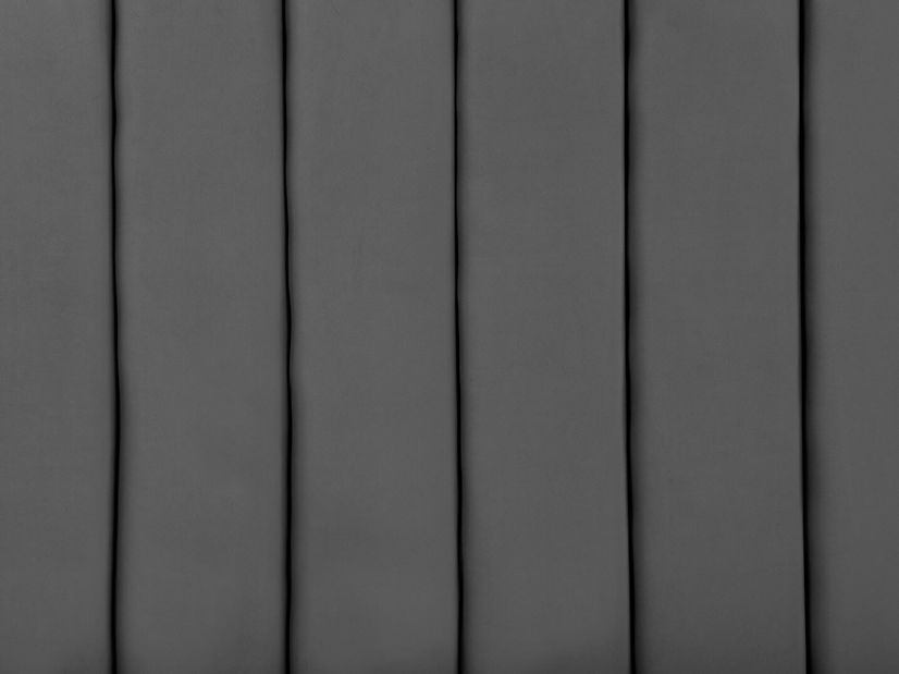 Franciaágy 180 cm NAIROBI (textil) (szürke)