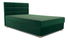 Egyszemélyes ágy 120 cm Picasso II (sötétzöld) (tárolóhellyel és matraccal) 