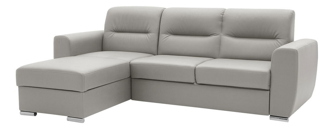 Sarokkanapé Renold (világosszürke) (tárolóhellyel)