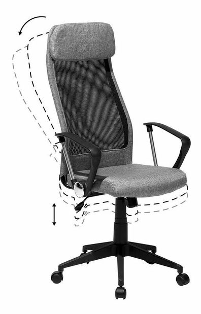 Irodai szék Pinson (sötétszürke)