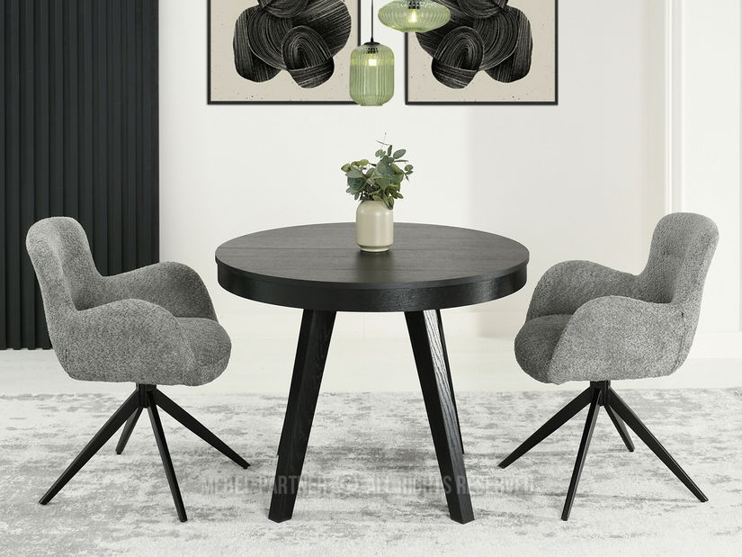 Jedálenský stôl Trasladar (čierna)