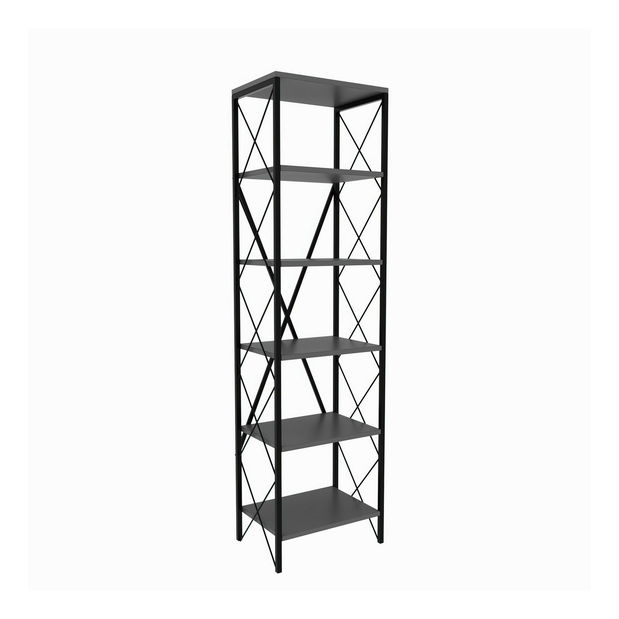 Regál Suda (antracit + fekete)