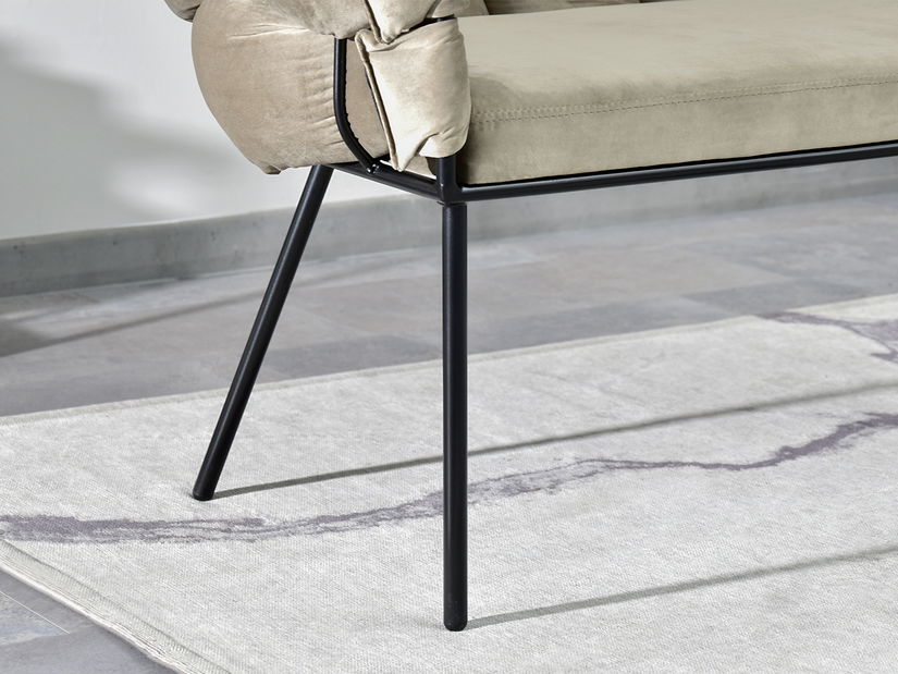 Pohovka dvojsedačka Pegaban (čierna)