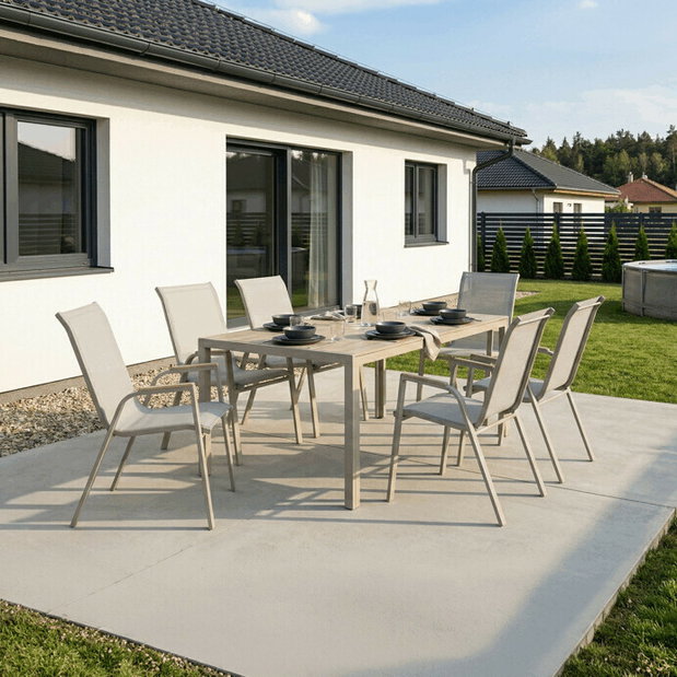 Záhradná stolička Sicile (béžová)